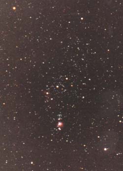 Orion: 15-minute piggyback exposure on Kodak Royal Gold 1000 color print film